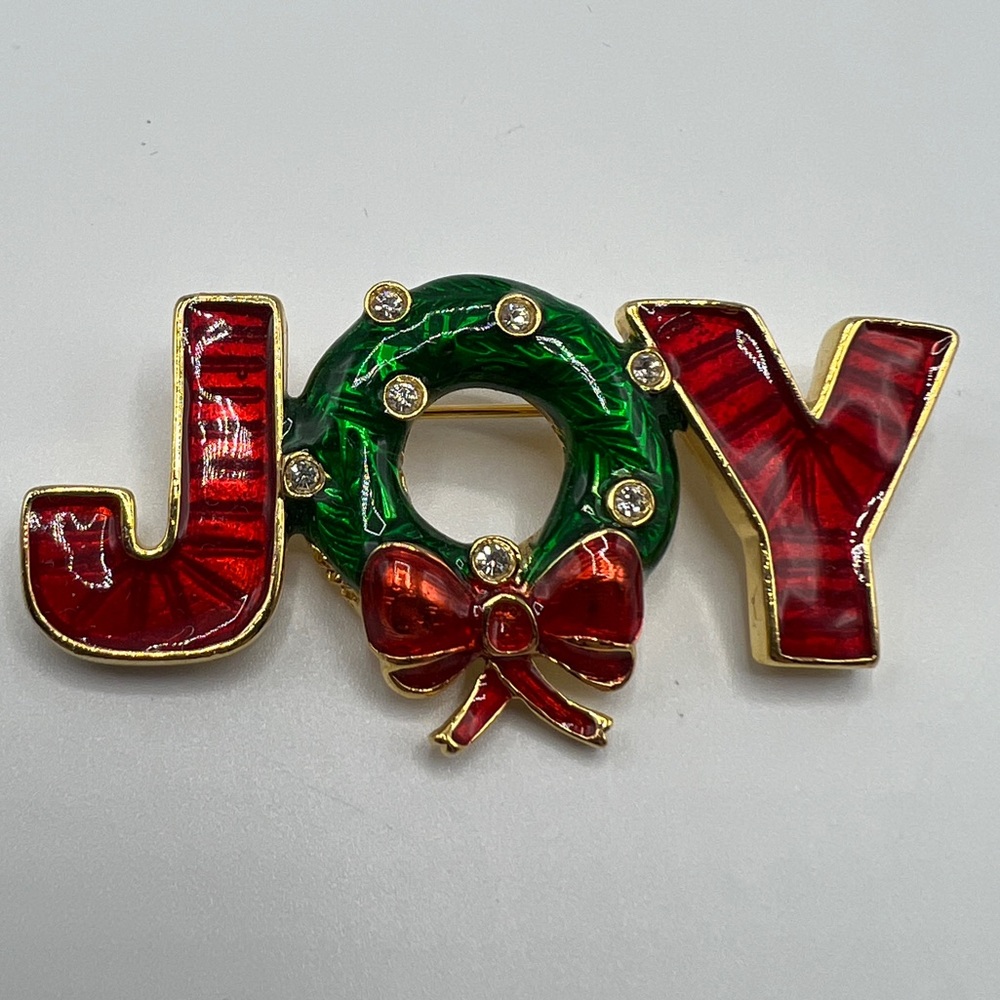 Christmas “Joy” Brooch